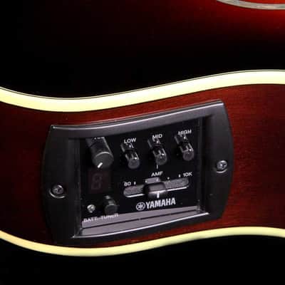 Yamaha APX600 Thin Body Acoustic-Electric Guitar - Old Violin Sunburst image 5