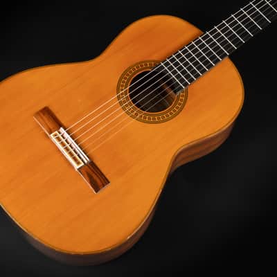 1993 Amalio Burguet 3M Cedar Indian Rosewood - Natural High Gloss | Vintage All Solid Spanisch Masterbuilt Classical Guitar Ebony Fretboard | Case image 6