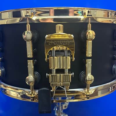 Sonor SQ2 Medium Maple Snare Drum 14x7 Dark Satin w/Gold Hardware 2020s - Dark Satin image 2