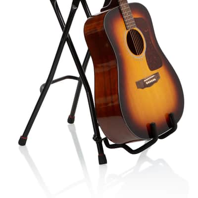 Gator Frameworks Foldable Guitar Stool with Padded Seat and Rear Mounted Guitar Hanger; (GFW-GTRSTOOL) image 3