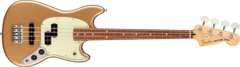 Fender MUSTANGĀ® BASS PJ 2020 Fire Mist Gold image 1