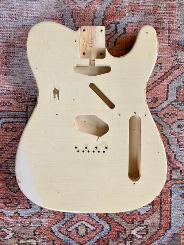 MJT Telecaster Body - Aged White Relic | Reverb