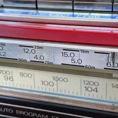 Vintage Sharp  QT-77 Stereo Cassette Boombox  80s - Red image 8