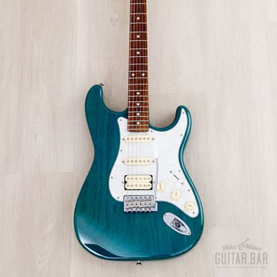 2012 Fender '62 Stratocaster ST62/ASH/MH Transparent Blue + Headstock SSH Near-Mint, Japan MIJ image 2