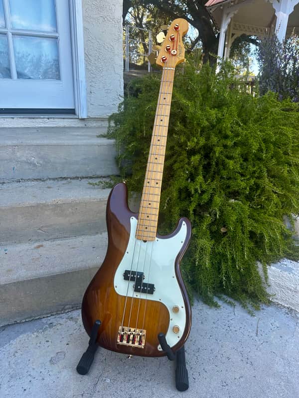 Fender 75th Anniversary Commemorative Precision Bass 2021 - 2-Color Bourbon Burst image 1