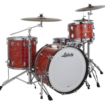 Ludwig *Pre-Order* Legacy Mahogany MOD Kit Mod Orange 18x22_8x10_9x12_16x16 Custom Drums Shell Pack | Made in the USA | Special Order | Authorized Dealer image 1
