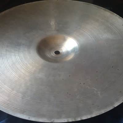 ZILDJIAN VINTAGE Avedis 15" LIGHT Hi Hat Cymbal 50S SMALL STAMP  935 G Sounds Great !!! image 15