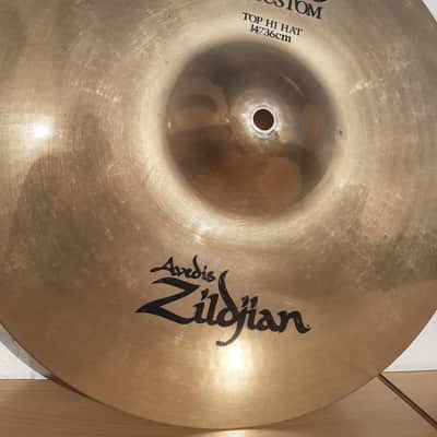 Zildjian 14" A Custom Hi-Hat Cymbals (Pair) 1991 - Present - Brilliant image 4
