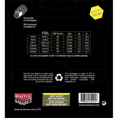 Savarez F50L Corde Focus per Chitarra Elettrica 10-46, Set/6 image 3