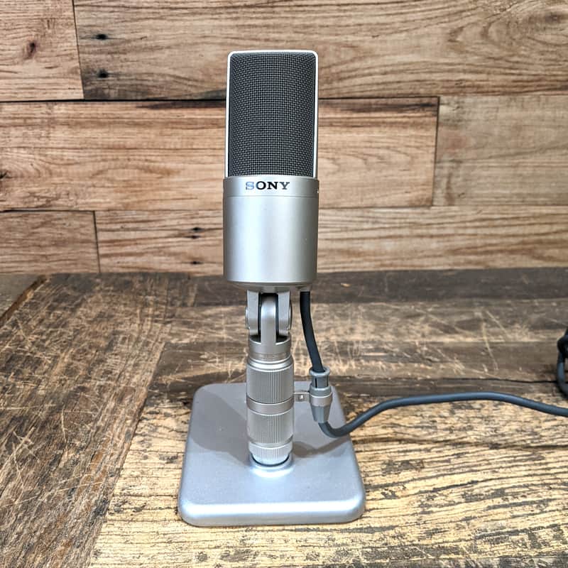 Sony ECM-56F Microphone with Sony A-25 Table Stand image 1