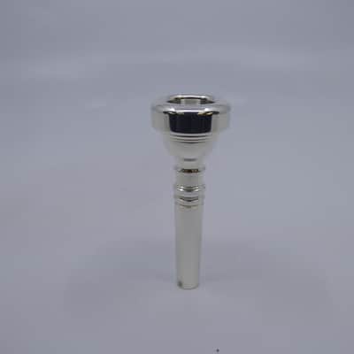 Unmarked Generic Flugelhorn Mouthpiece in Silver Plate image 1