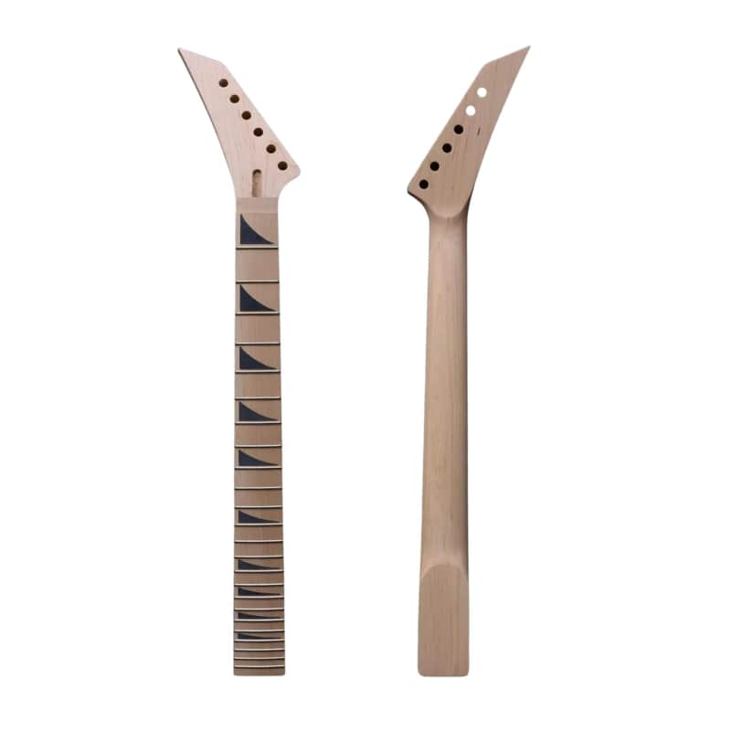Jackson-Style Reverse Headstock Guitar Neck, 24 Fret, Maple Fingerboard image 1