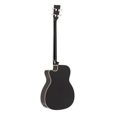 Stagg Jumbo Acoustic-Electric Bass Guitar with Cutaway – Black – SA40BASS ACE-BK image 3