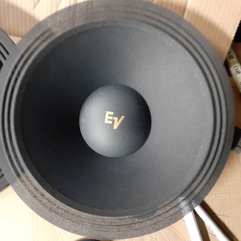 ELECTRO VOICE RECONE 12" & DUST CAP SET 8 AVAILABLE LIGHT UNSEALED THIN CLOTH SURROUNDS FOR LEAD G image 1