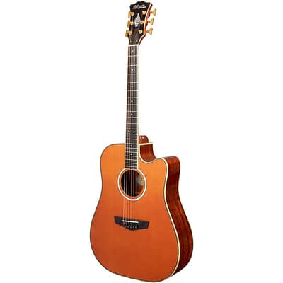 D'Angelico Excel Bowery Dreadnought Acoustic-Electric Guitar Vintage Natural image 13