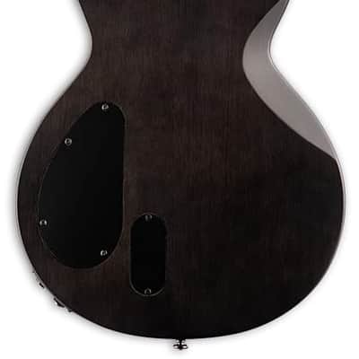ESP LTD BB-600 Baritone Electric Guitar. See Thru Black Sunburst Satin image 4