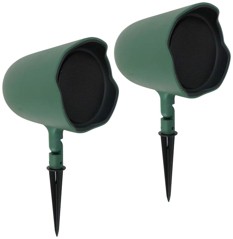 Pair JBL GSF6-GN 6.5" Landscape Ground Stake / Wall Mount 70v Commercial Speaker image 1