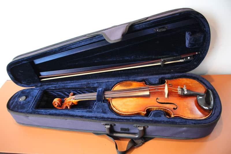 Early 1900's Antonius Stradivarius Copy Made in Germany 4/4 Violin Bild 1