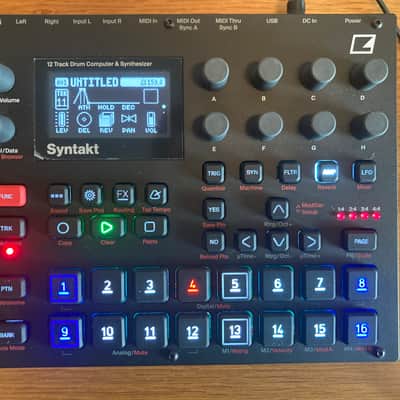 Elektron Syntakt 12 Track Drum Computer & Synthesizer 2022- Present - Black image 15