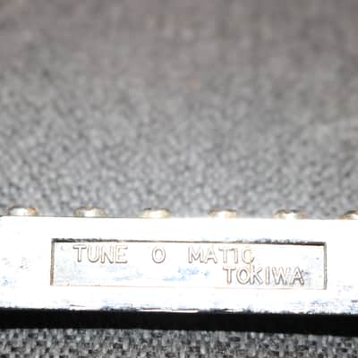 Vintage 1970s MIJ Tune o Matic Bridge Assembly - Ibanez? Japan - No Tariffs image 8