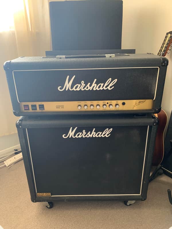 Marshall JCM100/50W Model 2555 2-Channel 100-Watt Guitar 1988 Original Vintage Amp Head 1988 - 1990 - Black image 1