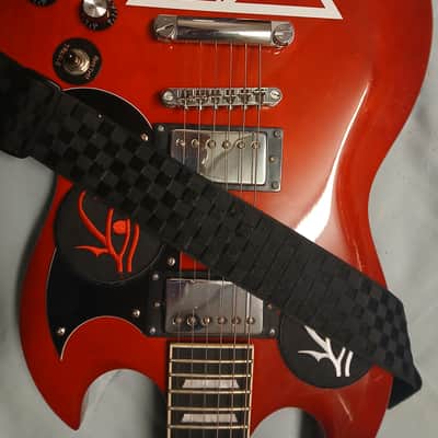 Leo Jaymz Double Cut Standard 2024 - Red w/ Eye of Horus patches image 10
