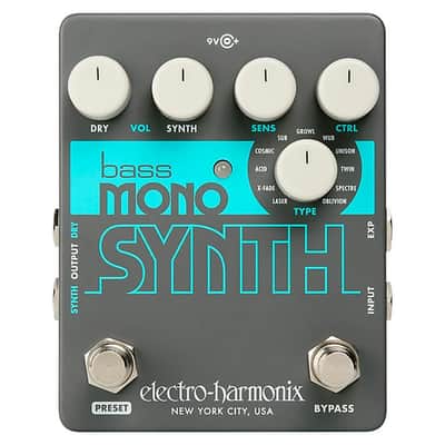 Electro-Harmonix Bass Mono Synth Bass Monophonic Synthesizer Pedal, BASS MONO SYN image 12
