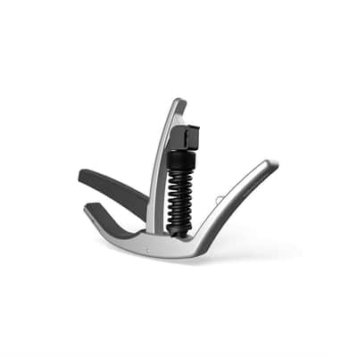D'Addario Planet Waves Silver Artist Guitar Capo w Adjustable Tension- PW-CP-10S image 2