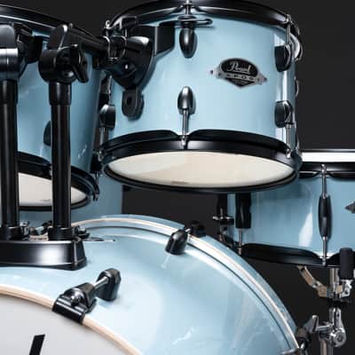 Pearl Export EXX 5-PCS Drum Set with HWP-834 and PX Cymbal Pack - Daphne Blue w/ black fittings image 5