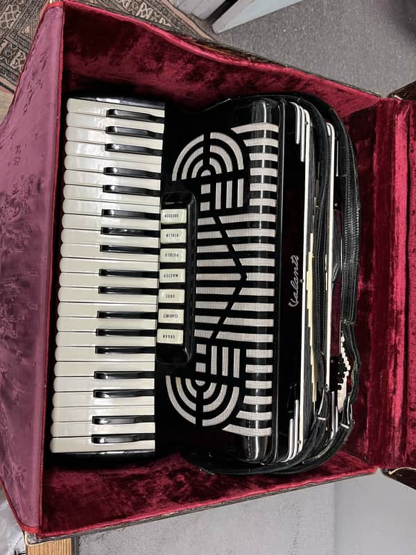 USED Vintage Valanti Professional Piano Accordion, 41/120 comes with case! image 1