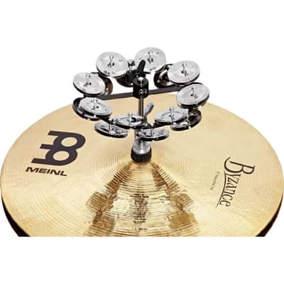 Meinl Percussion 5" Headliner Series Hi-Hat Tambourine - Dual Row Stainless Steel Jingles image 2