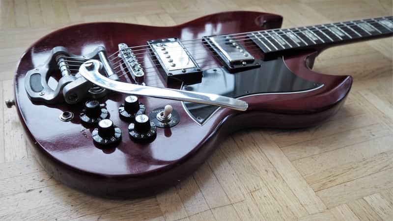 Asco (Samick) SG-style guitar ~1974 pre-lawsuit vintage | Reverb