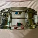 Ludwig No. 400 Supraphonic Vintage 1969 5x14" 10-Lug Aluminum Snare Drum with Pointed Blue/Olive Badge 1969 - 1979 - Chrome-Plated