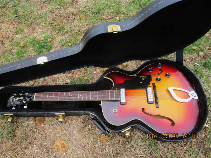 Guild T-100 D Guitar, 1965, Hoboken, N.J., Case image 1