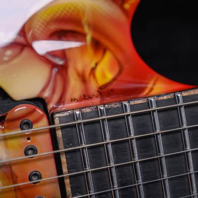 Jackson USA Signature Chris Broderick Soloist HT6 Devil & Flames Graphic by Mike Learn 2015 w/OHSC image 11