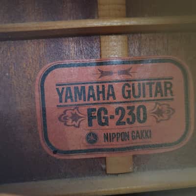 Vintage Yamaha FG-230 Red Label 12-String Acoustic Guitar MIJ Nippon Gakki Japan 1968-1972 image 3