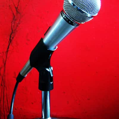 Vintage 1970's Shure PE588 dynamic cardioid microphone Hi Z Satin Chrome w accessories # 1 image 4