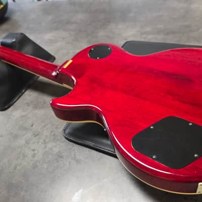 1994 Epiphone Les Paul Standard Birdseye Figured Top Korean Samick Long-Tenon MIK Korea Vintage 90s 1990's Gibson Truss Rod Cover image 15