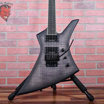 Jackson USA Custom Shop Kelly  KE2 Flame Maple Top Matte Satin Trans Black Burst W/Matching Reverse Headstock 2024 w/OHSC image 1