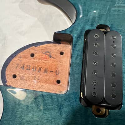 Ibanez S7420FM 7 String Trans Blue 2000 With MR500C Case image 12