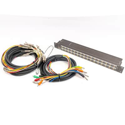 Tascam PB-32H Patchbay RCA to 1/4" Rack w/ 2 Snake Cables Hosa Horizon Bundle image 2