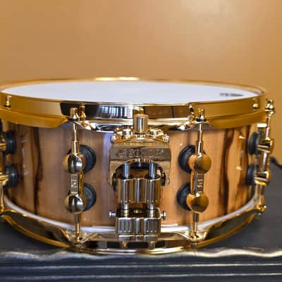 Sonor SQ2 Snare, 14x5.5, Heavy Beech, African Marble w/ Gold Hardware image 5