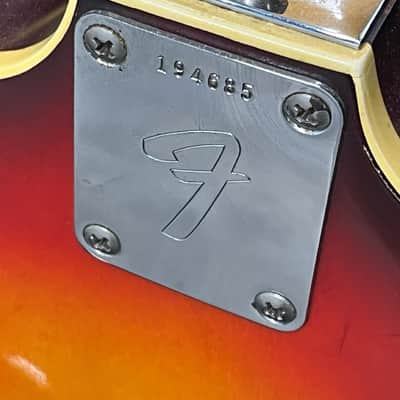 Fender Coronado II with Rosewood Fretboard 1966 - 1972 - Sunburst image 7