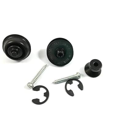 Dunlop Strap Locks - Guitar - Traditional Strap Retainer System Black image 1