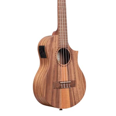 Kala Teak Tri-Top Tenor Ukulele with Cutaway & EQ image 2