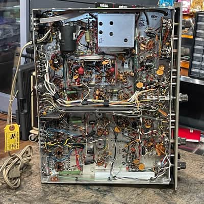 The Fisher 800-B stereophonic tube receiver non functioning as is for parts or restoration image 11