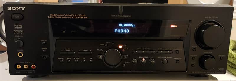 Sony Sony STR-DE1075 A/V receiver with Dolby® Digital, DTS, and 6.1 decoding 90s - Black metal image 1