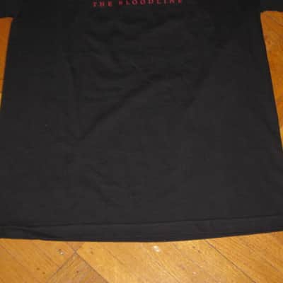 new genuine Jackson (by Fender) Jackson Bloodline 100% Cotton Black Short Sleeve T-Shirt, Medium (M), GRAPHIC: White & Red -- P.N (part #): 0990264406 (NO: hangtag / packaging) image 12