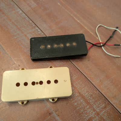 Fender Jazzmaster Guitar Pickup And Cover Pre CBS 1959 Cream With Black Bobbin 7.78K image 2