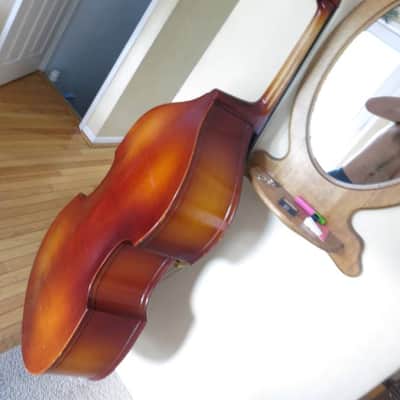 Anton Richter 1/2 Size Upright Bass Natural w/ Accessories image 7